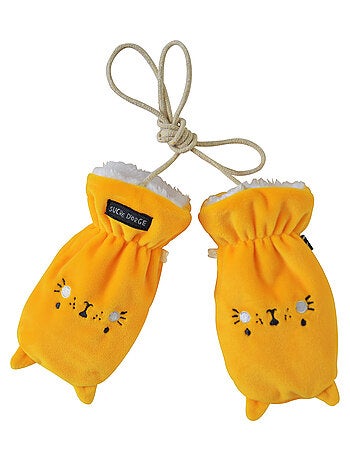 MOUFLES JAUNE DOMINETTE