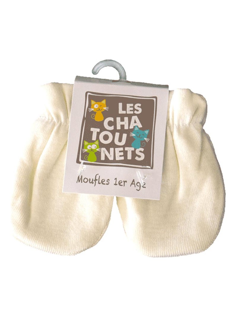 Moufles LES CHATOUNETS Ecru - Kiabi