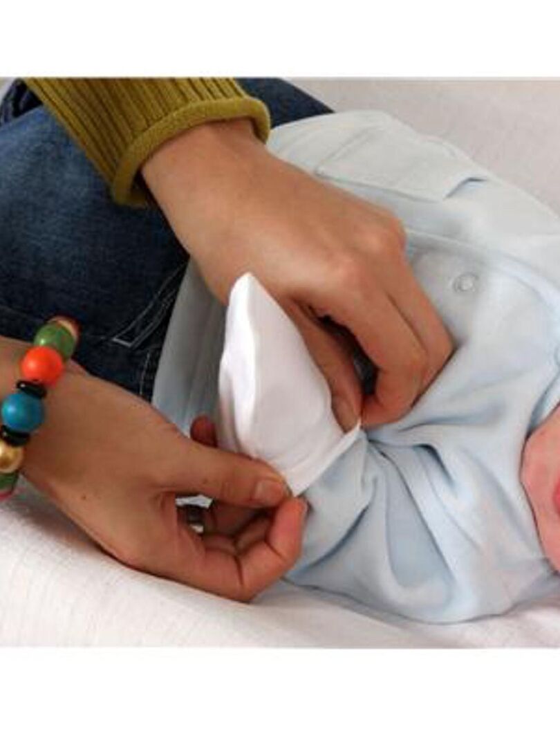 Moufles naissance en coton gants bébé anti griffures - Blanc - Kiabi - 6.90€
