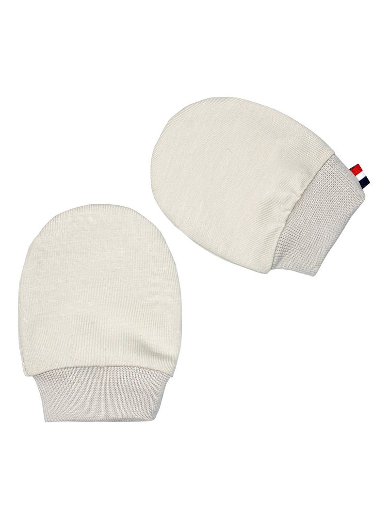 Moufles naissance en coton gants bébé anti griffures SEVIRA KIDS Blanc - Kiabi