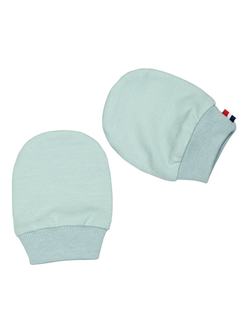 Moufles naissance en coton gants bébé anti griffures SEVIRA KIDS Vert - Kiabi