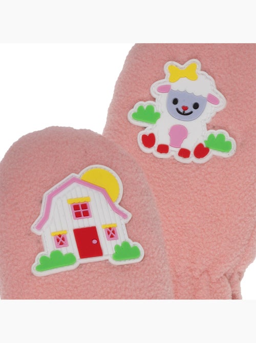 Moufles polaire doublé fausse fourrure mixte bébé isotoner - Kiabi