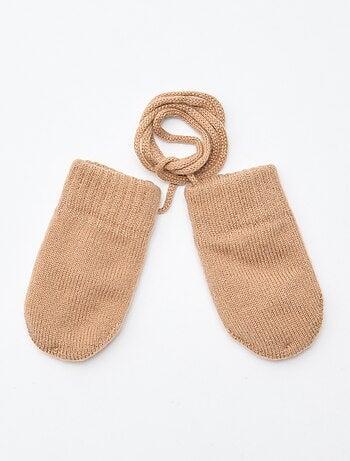 Moufles polaires en maille