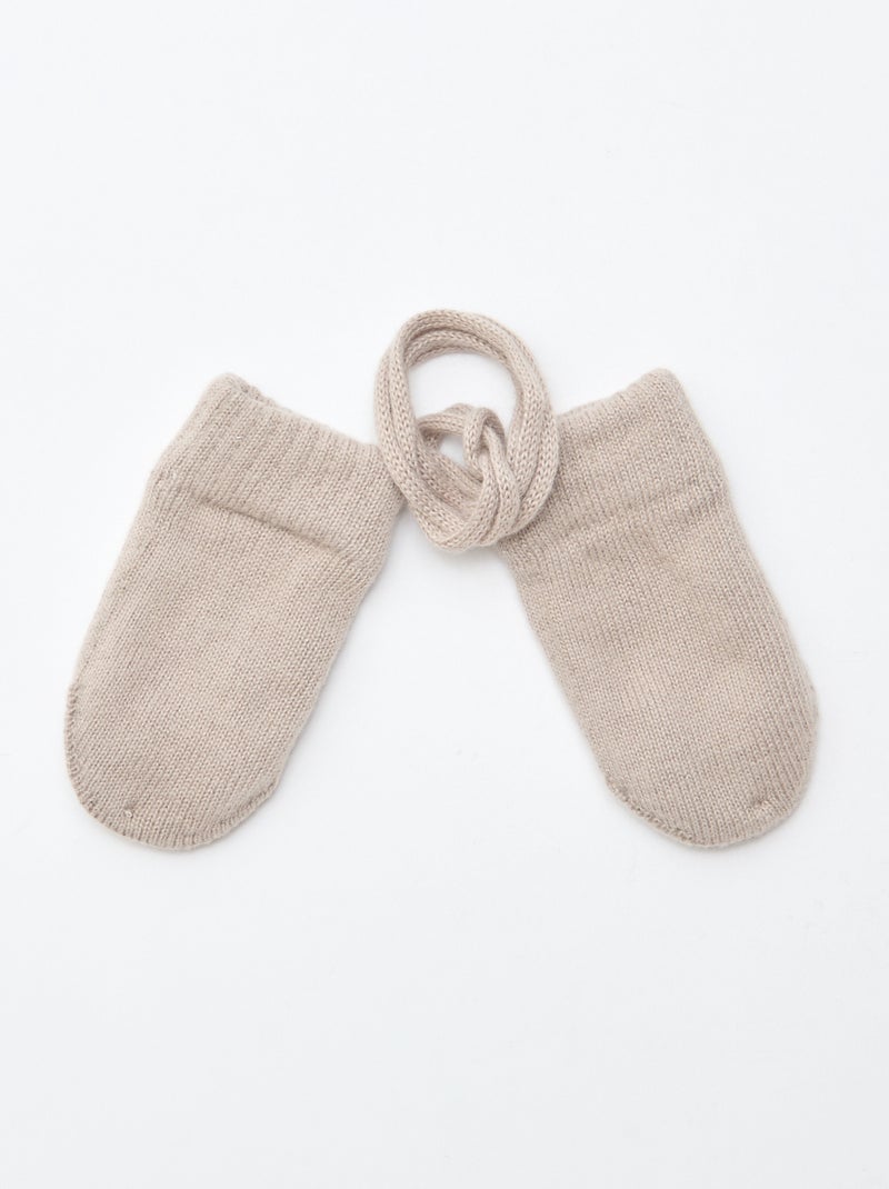 Moufles polaires maillée