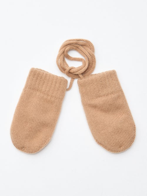 Moufles polaires maillée - Kiabi