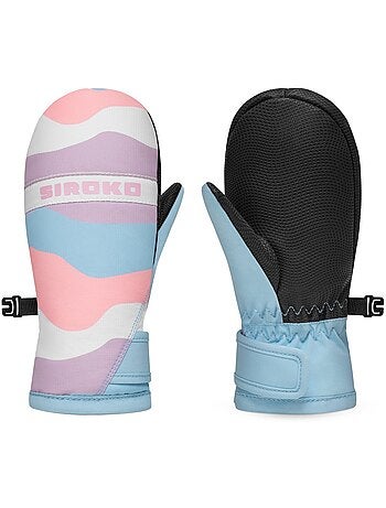 Moufles thermiques snowboard et ski enfant sports d'hiver enfants mermaid