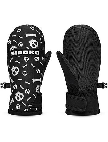 Moufles thermiques snowboard et ski enfant sports d'hiver enfants spook