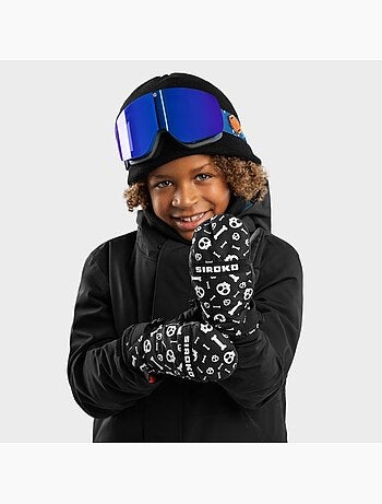 Moufles thermiques snowboard et ski enfant sports d'hiver enfants spook