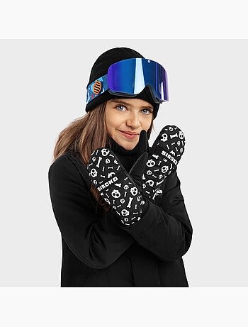 Moufles thermiques snowboard et ski enfant sports d'hiver enfants spook