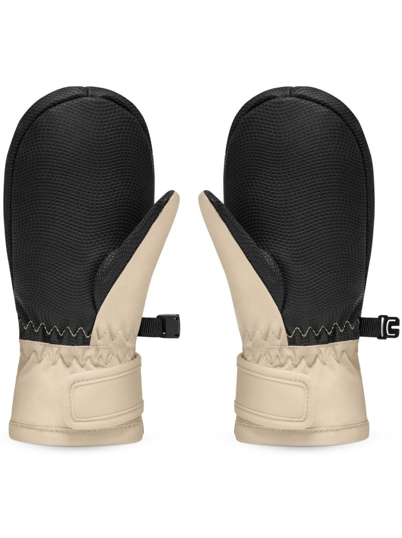 Moufles thermiques snowboard et ski enfant sports d'hiver enfants terrafrost Beige - Kiabi