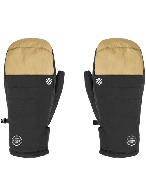 Moufles thermiques snowboard et ski sports d'hiver homme et femme pitztal camel - Kiabi