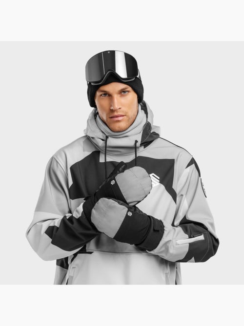 Moufles thermiques snowboard et ski sports d'hiver homme et femme pitztal gray - Kiabi