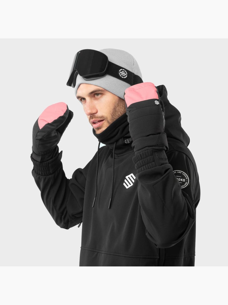 Moufles thermiques snowboard et ski sports d'hiver homme et femme pitztal Noir - Kiabi