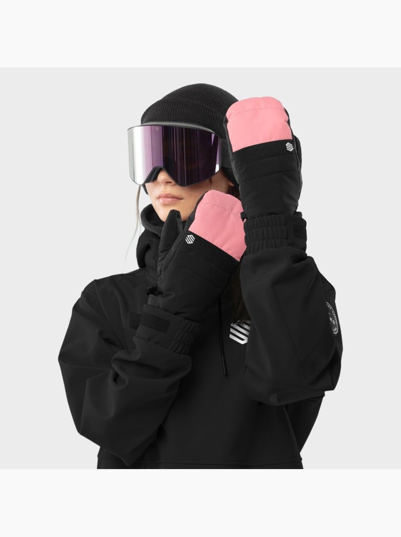 Moufles thermiques snowboard et ski sports d'hiver homme et femme pitztal Noir - Kiabi