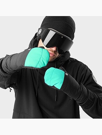 Moufles thermiques snowboard et ski sports d'hiver homme et femme pitztal turquo