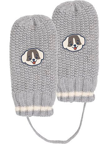 Moufles ultra doux, doublées fausse fourrure mixte bébé isotoner