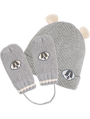 Moufles ultra doux, doublées fausse fourrure mixte bébé isotoner