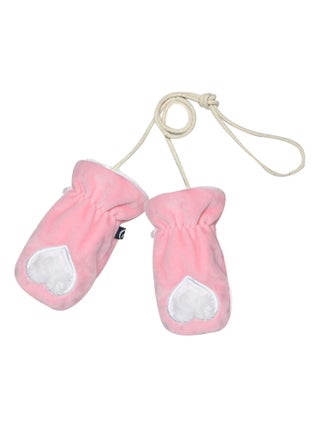 MOUFLES VELOURS DOUX ROSE FRELON