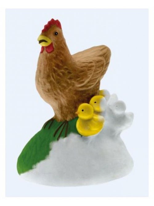Moulage en plâtre : La poule et ses poussins - Kiabi Moulage en plâtre : La poule et ses poussins - Kiabi