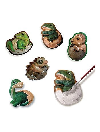 Moulage et peinture : Œufs de dinos
