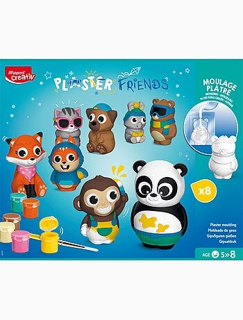 Moulage Plâtre 8 Animaux - Maped