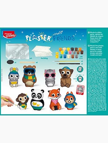 Moulage Plâtre 8 Animaux - Maped