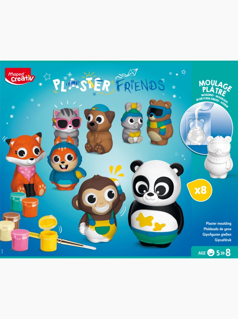 Moulage Plâtre 8 Animaux - Maped N/A - Kiabi