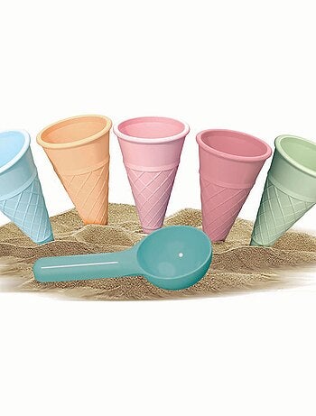 Moules à sable pour crème glacée avec cuillère