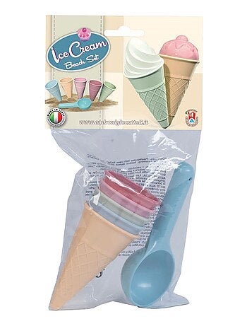 Moules à sable pour crème glacée avec cuillère