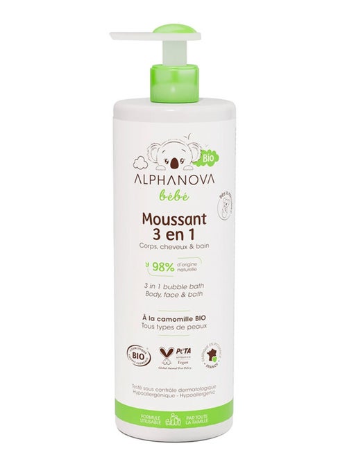 Moussant 3-en-1 Bio 400ml - Kiabi