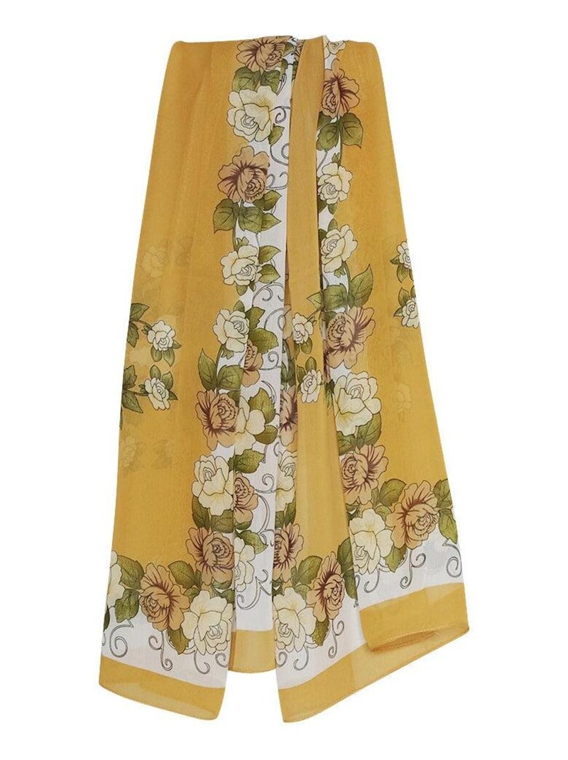 Mousseline floral IVANKA Marron - Kiabi