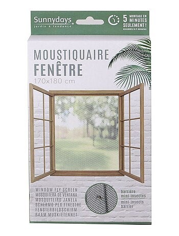 Moustiquaire ajustable pour fenêtre anti-insectes