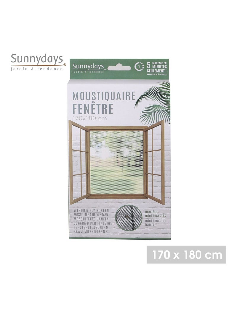 Moustiquaire ajustable pour fenêtre anti-insectes Blanc - Kiabi