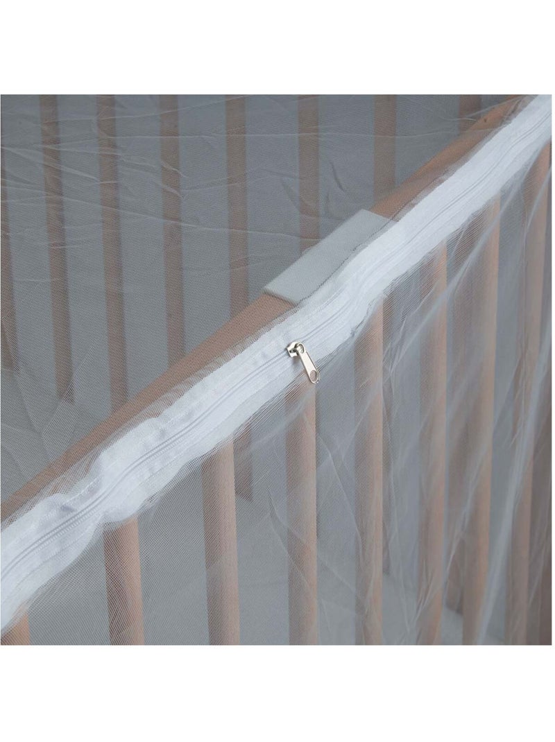 Moustiquaire de lit bébé intégrale avec zip Blanc - Kiabi