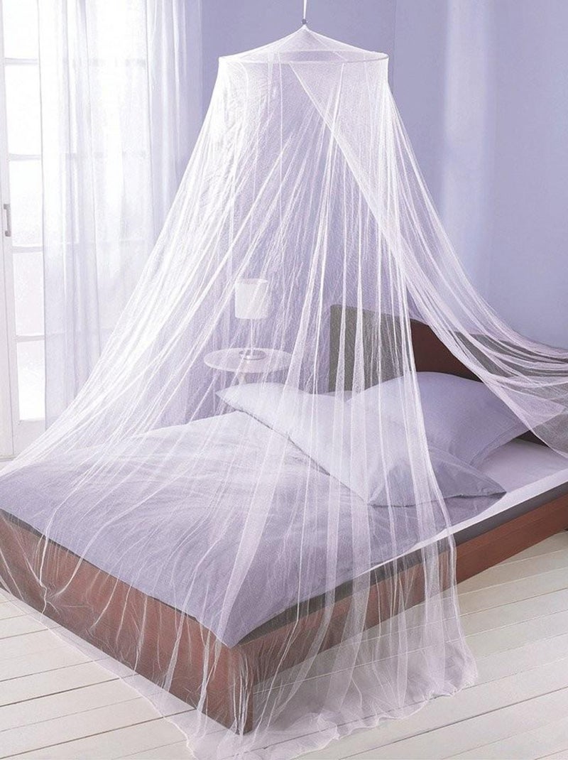 Moustiquaire lit double 250x65 cm Blanc - Kiabi