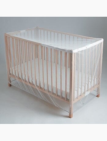 Moustiquaire pour lit tineo - ouverture facile avec zip - compatible lit 60x120 ou 70x140 cm