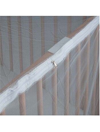 Moustiquaire pour lit tineo - ouverture facile avec zip - compatible lit 60x120 ou 70x140 cm