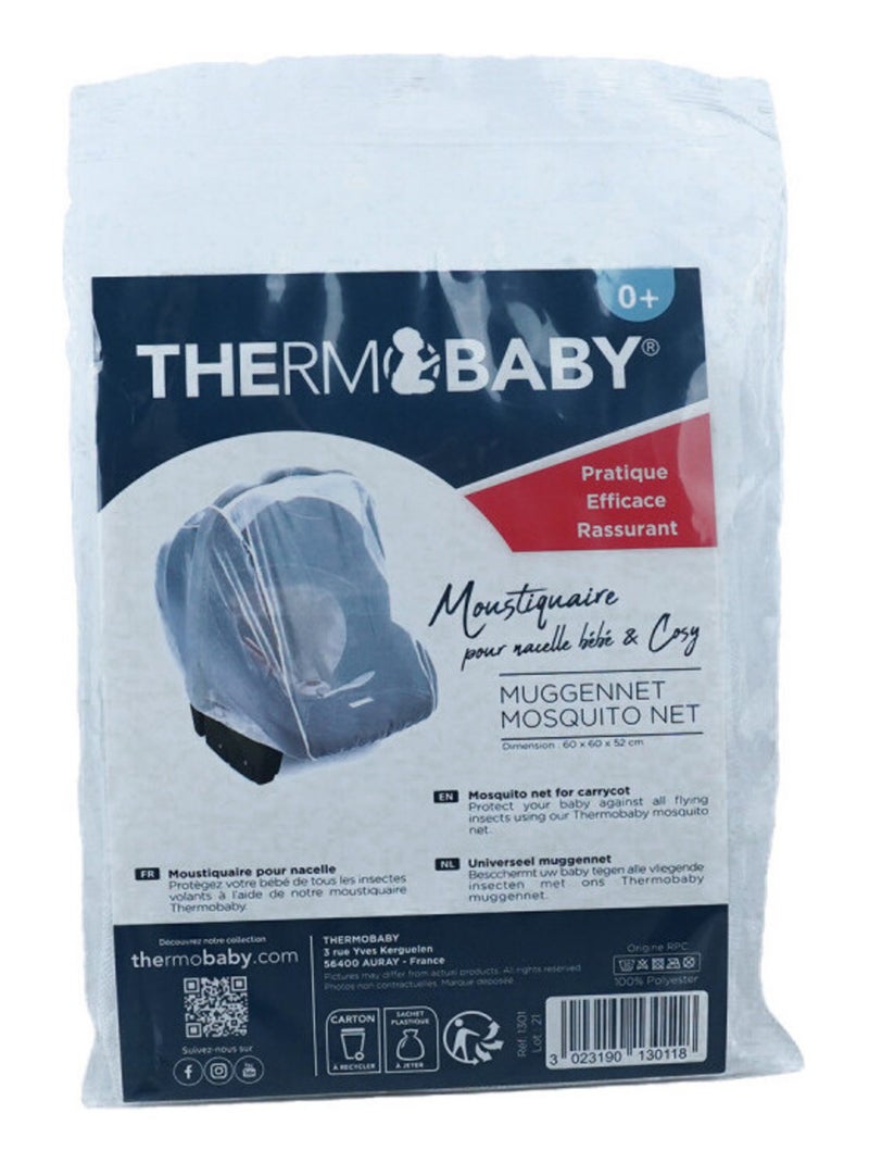 Moustiquaire siège bébé Blanc - Kiabi