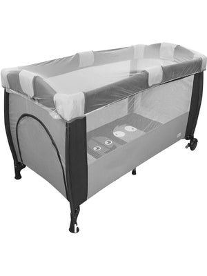 Moustiquaire Pour Lit Bébé/berceau 55x100 Cm - Blanc, Polyester, Fermeture éclair - Protection Insectes Et Sécurité