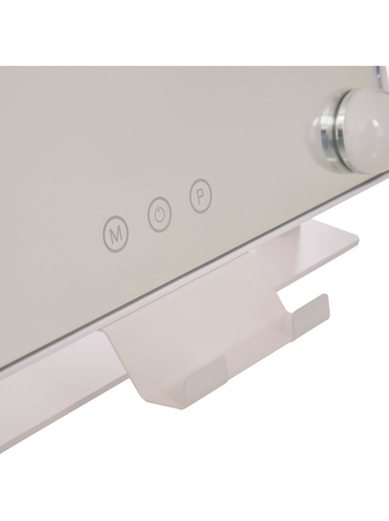Moyen miroir design HOLLY Blanc - Kiabi