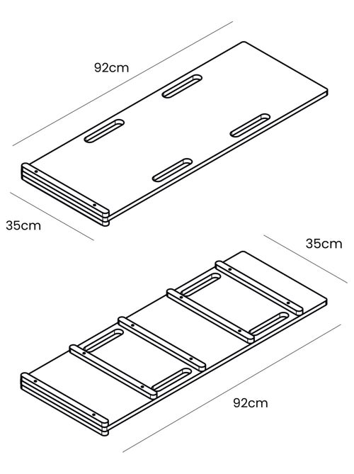 Moyenne Planche à Bascule pour Enfants classique Toboggan et échelle - Kiabi