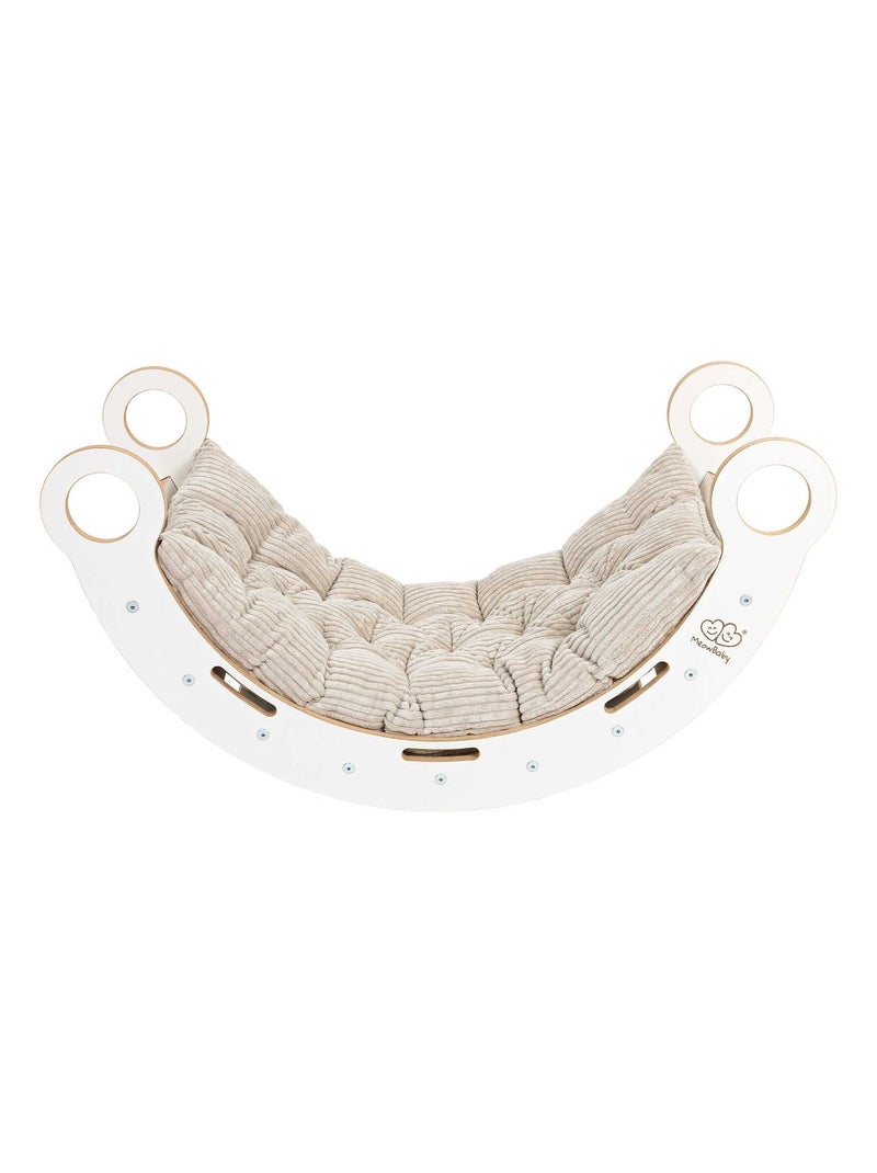 Moyenne Planche à Bascule pour Enfants et diapositive avec oreiller Blanc Beige - Kiabi