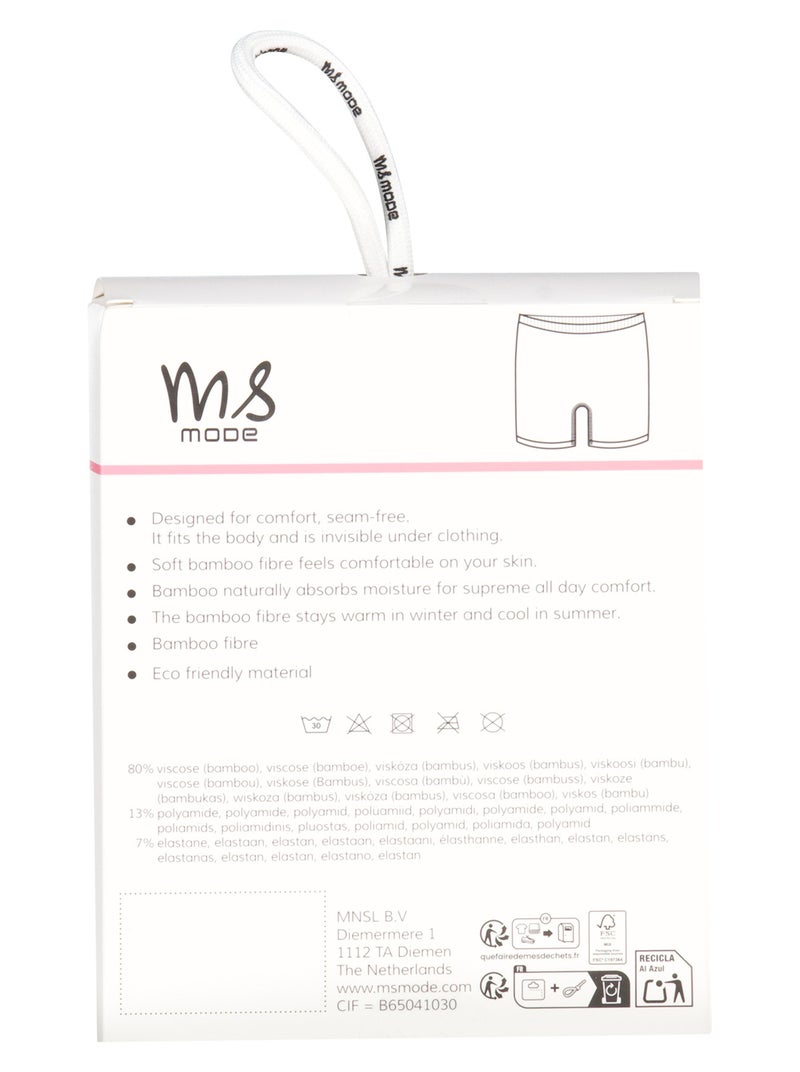 MS MODE Accessoires Lot de 2 shorts galbants Noir - Kiabi