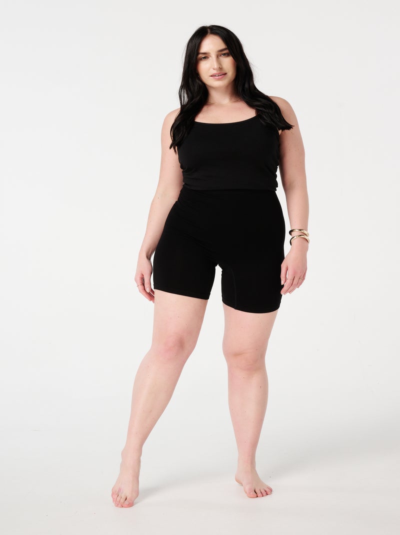 MS MODE Accessoires Lot de 2 shorts galbants Noir Noir - Kiabi