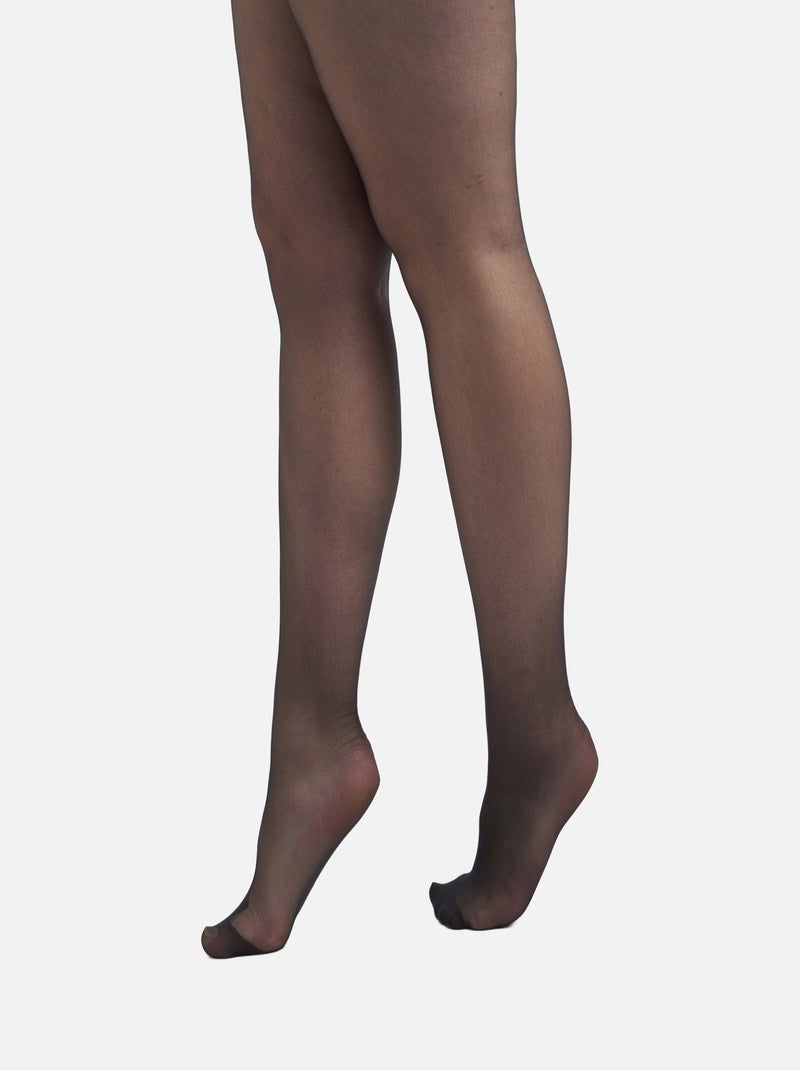 MS MODE Accessoires Pack de 2 Collants Super stretch 3D 20 denier Noir - Kiabi