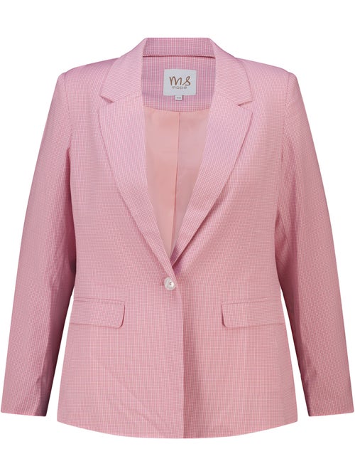 Ms mode blazer à carreaux à simple boutonnage - Kiabi