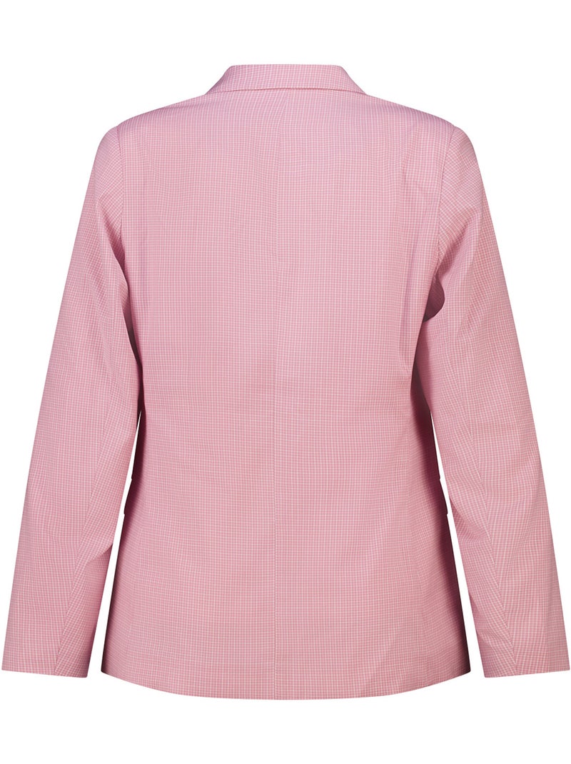 Ms mode blazer à carreaux à simple boutonnage Rose/Multicolore - Kiabi