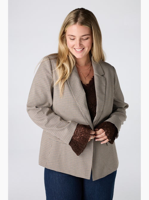Ms mode blazer à carreaux - Kiabi