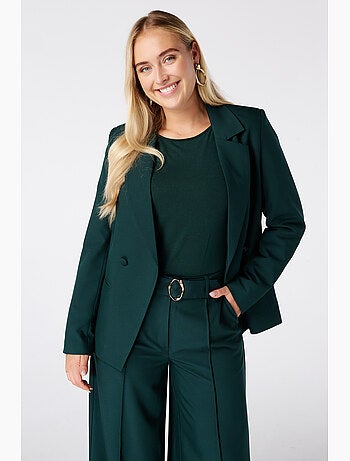 Ms mode blazer à double boutonnage