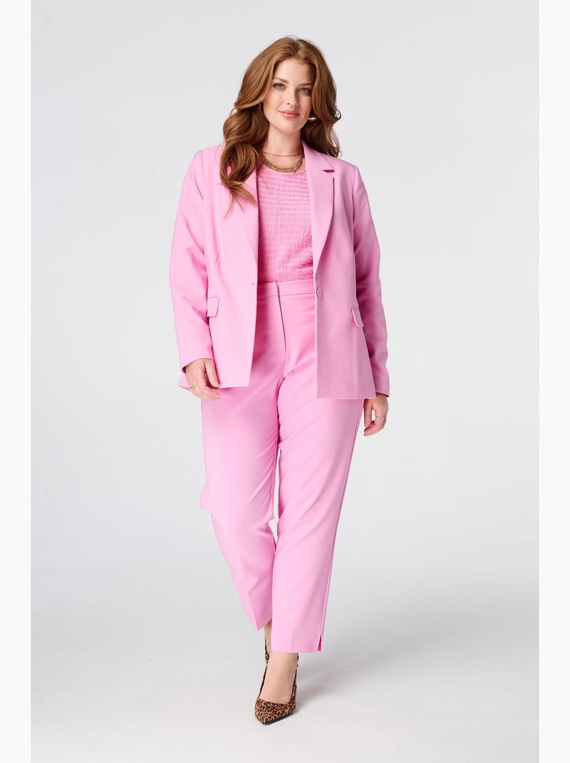 Ms mode blazer cintrée Rose fluo - Kiabi